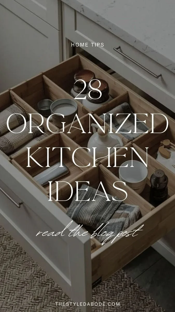 Organized kitchen ideas to maximize space and efficiency in your cooking area.