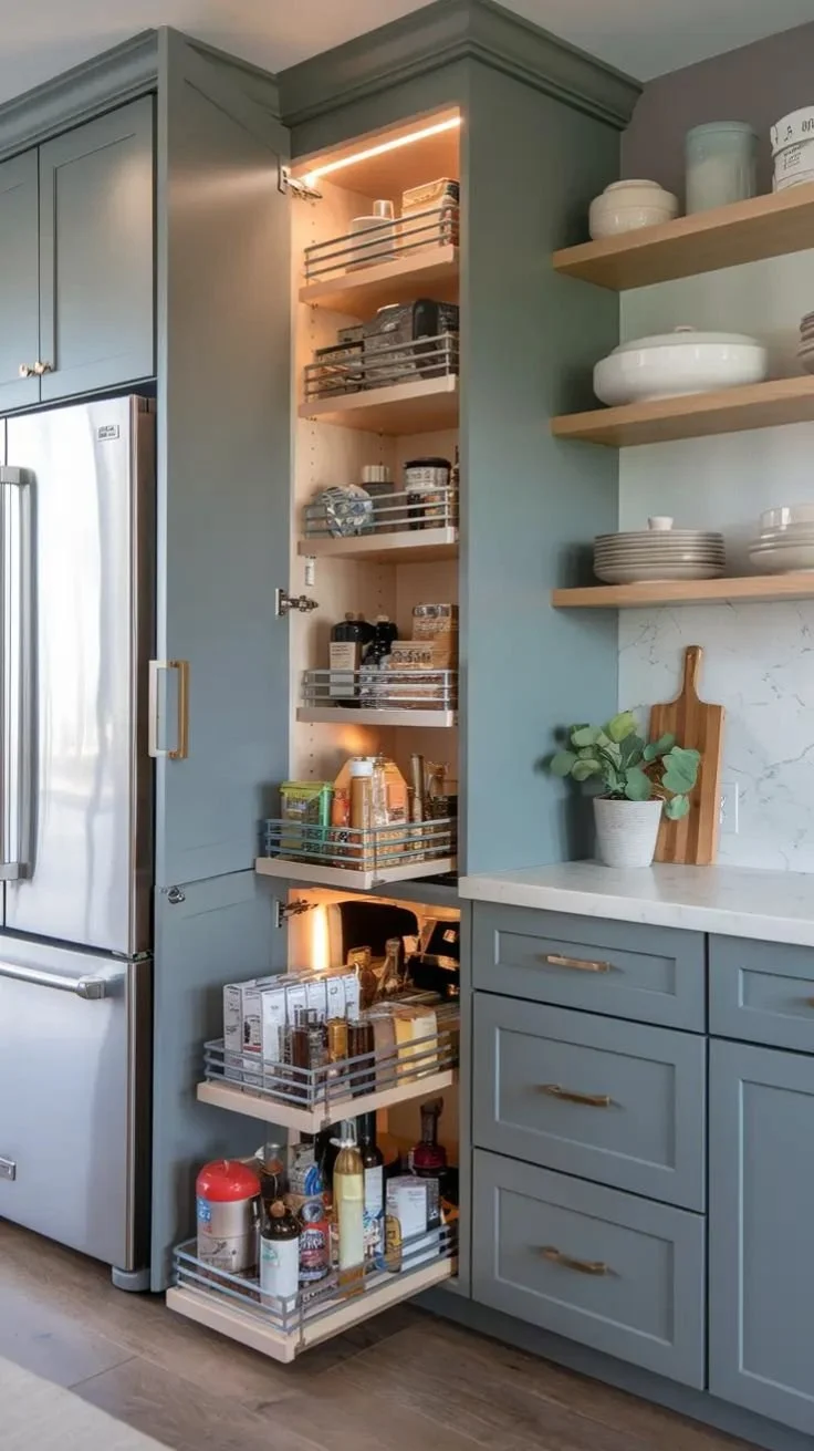 Small pantry ideas for 2026 featuring modern kitchen solutions