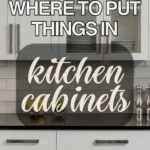 Organized kitchen cabinets and drawers showcasing effective kitchen organization